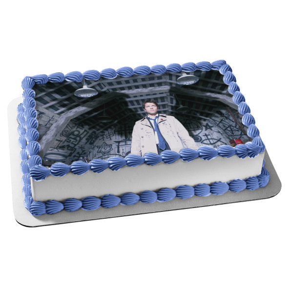 Castiel Angel of the Lord Angel Wings Supernatural TV Show Edible Cake Topper Image ABPID53279