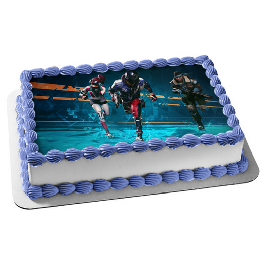 Ubisoft Hyper Scape Multijugador Battle Royale Shooter Videojuego Edible Cake Topper Imagen ABPID53347 