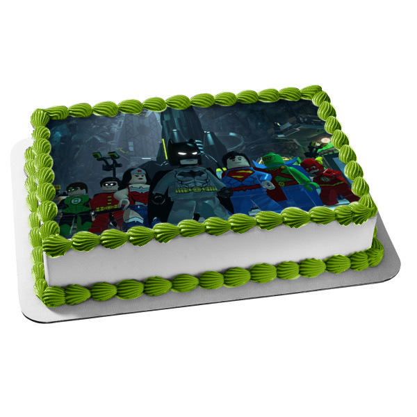 Batman Lego DC Comics Personalized Cake Topper - 3D Wade Creations