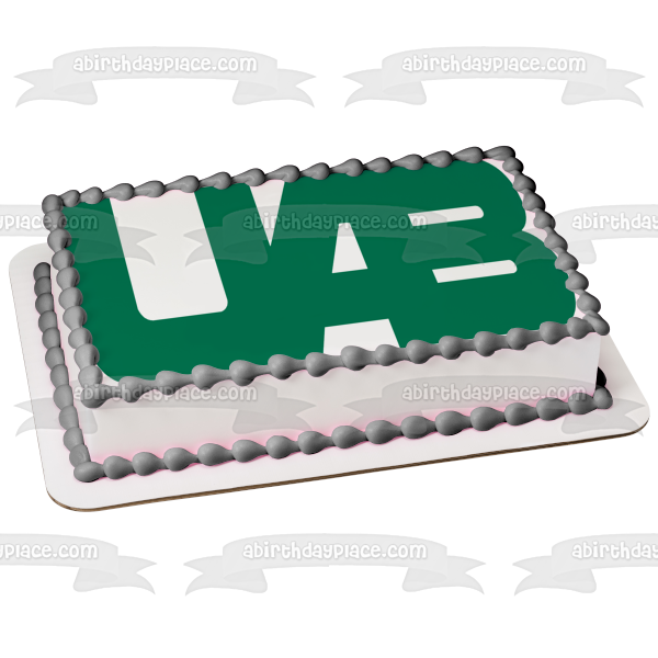 Imagen de decoración comestible para tarta con logotipo de Blazers de la Universidad de Alabama Birmingham ABPID03430 