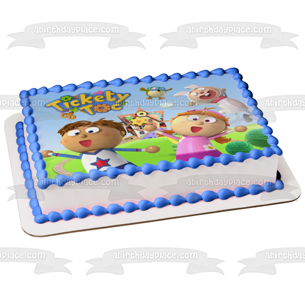 Tickety Toc Tommy Tallulah Hopparoo and Tooteroo Edible Cake Topper Image ABPID03446