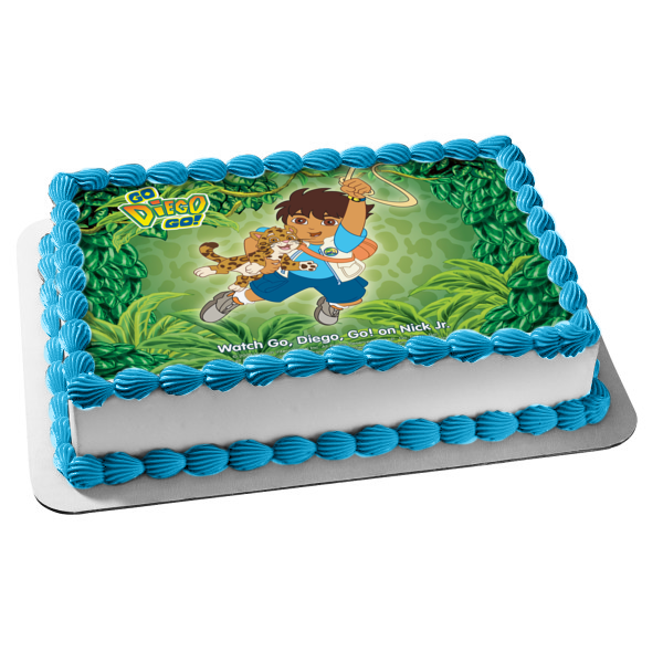 Go Diego Go Marquez Baby Jaguar Edible Cake Topper Image ABPID03456