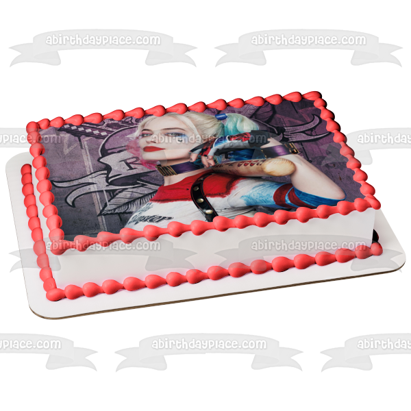 Harley Quinn Dr. Harleen Frances Quinzel, MD Imagen comestible para decoración de tarta ABPID03462 