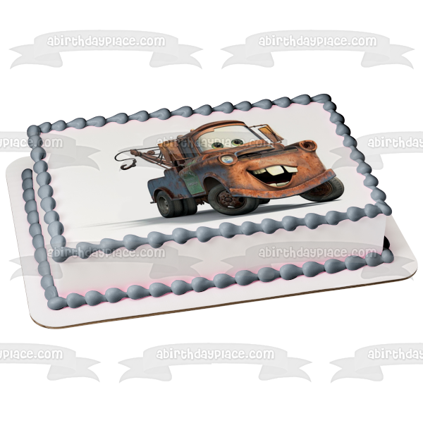 Imagen de decoración comestible para tarta de Cars Mater Sir Tow Mater ABPID03464 