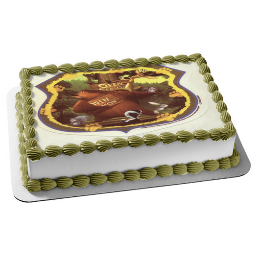 Open Season Boog Giselle Fifi Elliot Maria Rabbit Squirrel Edible Cake Topper Image ABPID03468