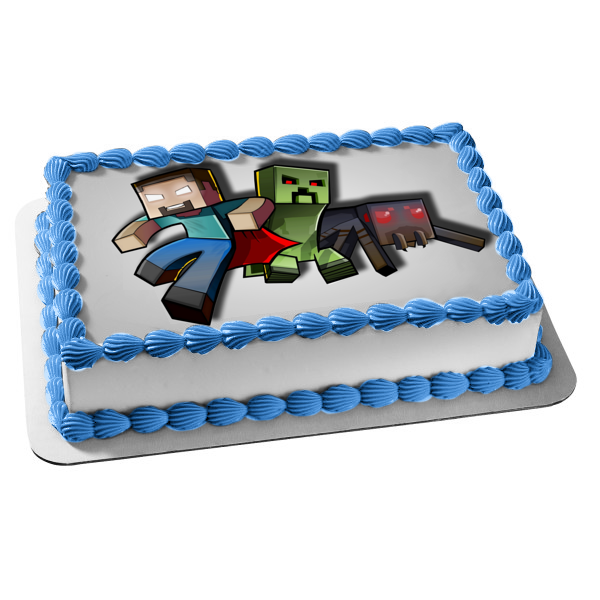 Kit deco azyme easy cake Minecraft herobrine - Deco de gâteau