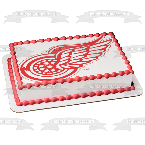 Imagen comestible para tarta con logotipo de Detroit Red Wings NHL Sports ABPID03566 