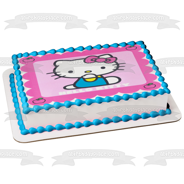 Imagen comestible para decoración de tarta comestible de Hello Kitty Apples Kitty White ABPID03570 