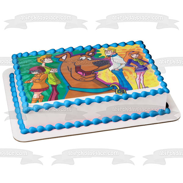 Scooby Doo Shaggy Velma Fred y Daphne Imagen comestible para decoración de tarta ABPID03589 