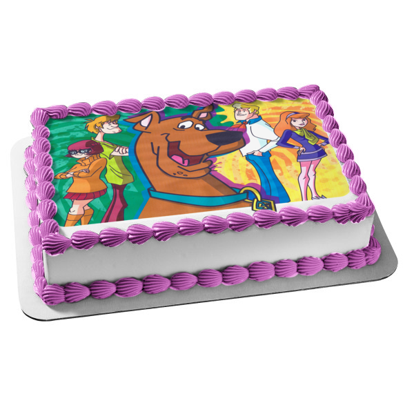 Scooby Doo Shaggy Velma Fred y Daphne Imagen comestible para decoración de tarta ABPID03589 