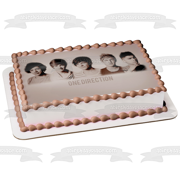 One Direction Timeline Niall Horan Liam Payne Harry Styles Louis Tomlinson y Zayn Malik Imagen comestible para tarta ABPID03601 