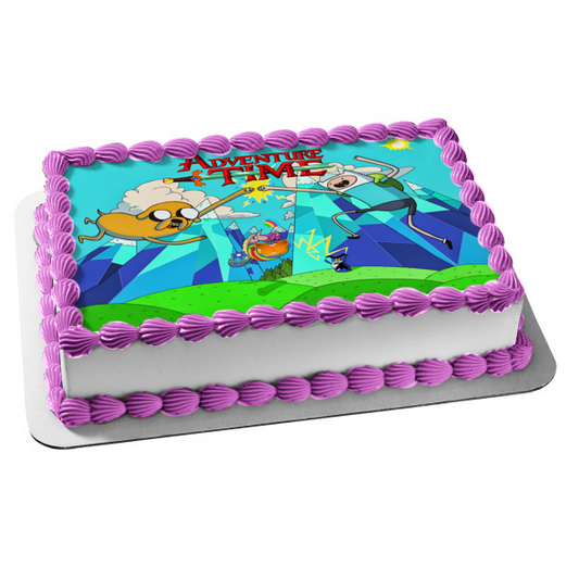 Imagen comestible para decoración de tarta de Hora de Aventuras, Finn, Jake, el perro, ABPID08840 