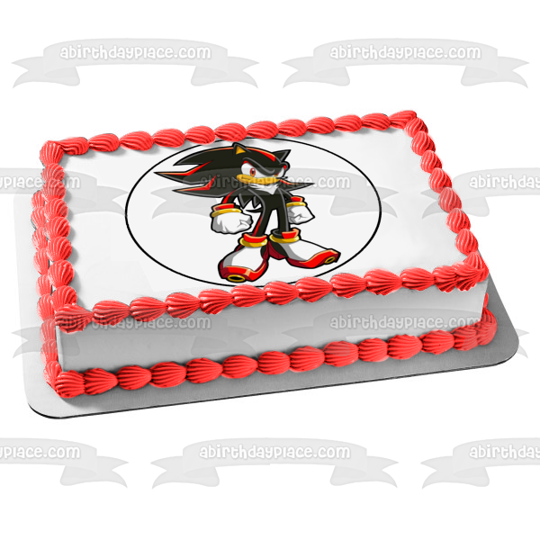 Imagen comestible para decoración de tarta de Sonic the Hedgehog Shadow the Hedgehog ABPID12422 