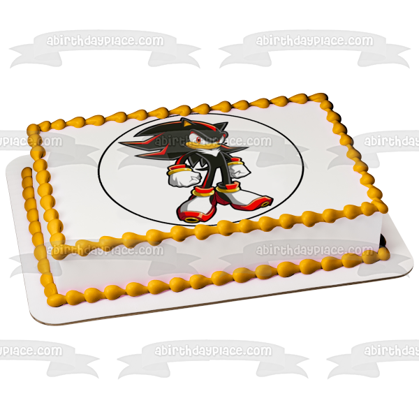 Imagen comestible para decoración de tarta de Sonic the Hedgehog Shadow the Hedgehog ABPID12422 