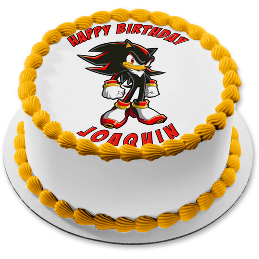 Imagen comestible para decoración de tarta de Sonic the Hedgehog Shadow the Hedgehog ABPID12422 