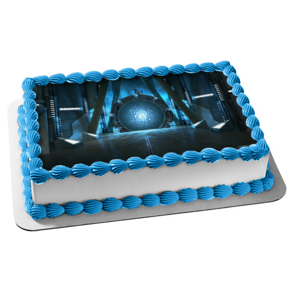 Stargate Atlantis Wormhole Edible Cake Topper Image ABPID53382