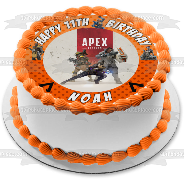 Apex Legends Logo Wraith Gibraltar Bloodhound Edible Cake Topper Image ABPID27354