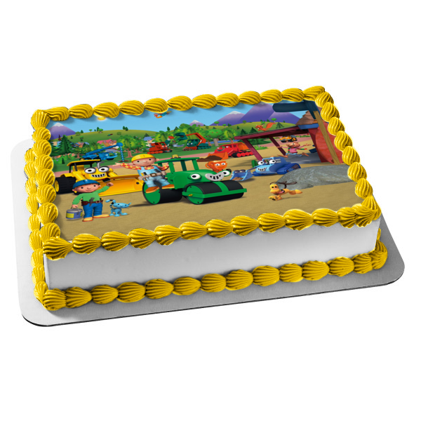 Bob the Builder Scoop Muck Lofty Roley and Wendy Edible Cake Topper Im ...