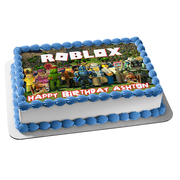 Roblox Assorted Characters and Skins Edible Cake Topper Image ABPID00287