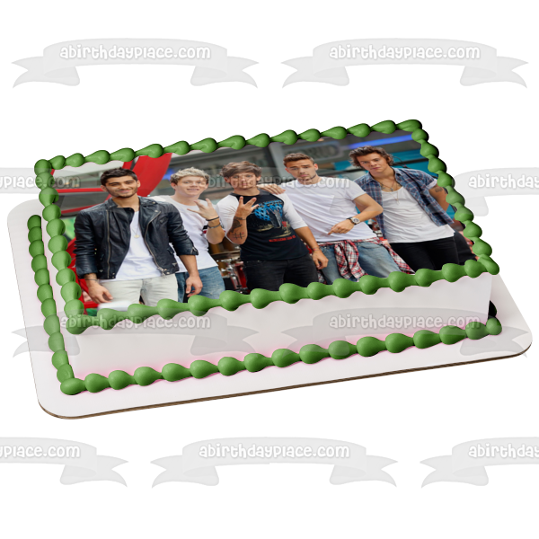 One Direction Niall Horan Liam Payne Harry Styles Louis Tomlinsonband y Zayn Malik Imagen comestible para decoración de tarta ABPID03657 