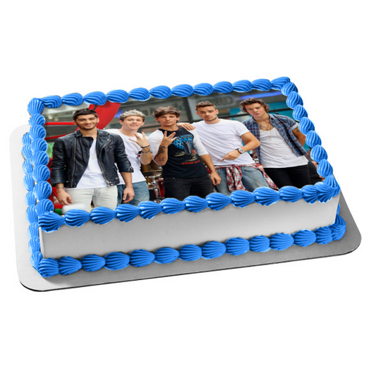 One Direction Niall Horan Liam Payne Harry Styles Louis Tomlinsonband y Zayn Malik Imagen comestible para decoración de tarta ABPID03657 