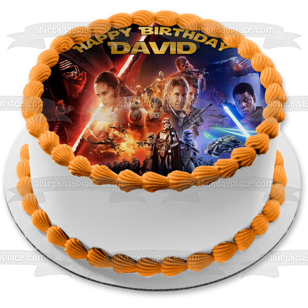 Imagen de decoración comestible para tarta de Star Wars El despertar de la fuerza 2 Han Solo ABPID04767 