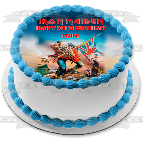 Iron Maiden Rock Band Music Eddie the Mascot Edible Cake Topper Image ABPID10664