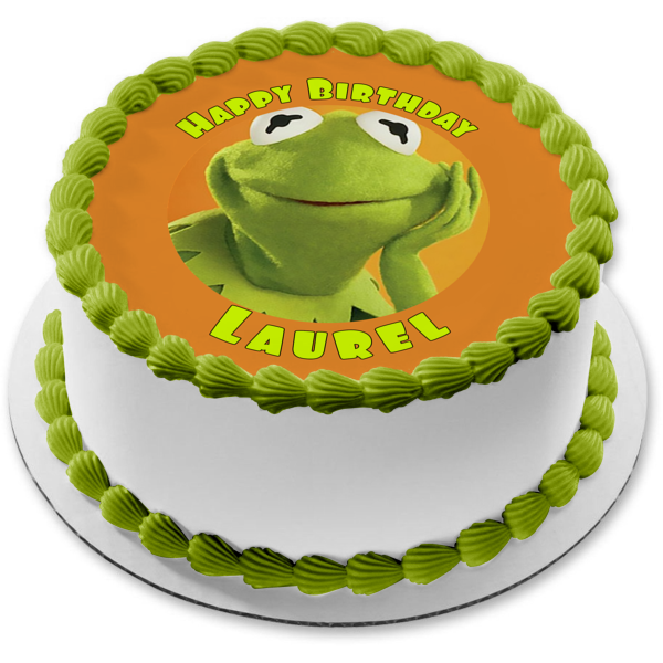 Imagen comestible para decoración de tartas de Los Muppets, Disney, la rana Kermit, ABPID12004 