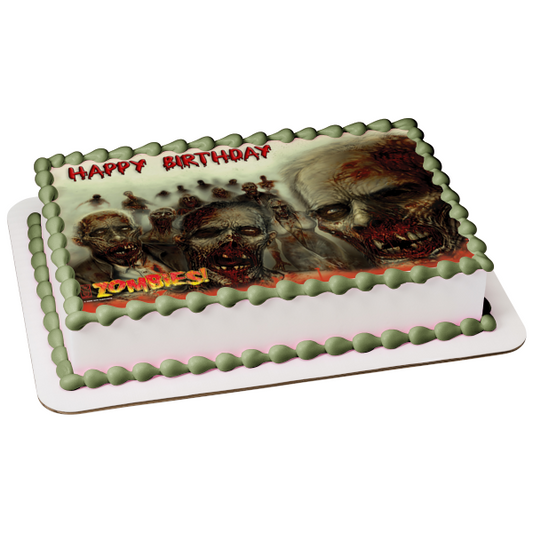 The Walking Dead Zombies Fog Edible Cake Topper Image ABPID08030