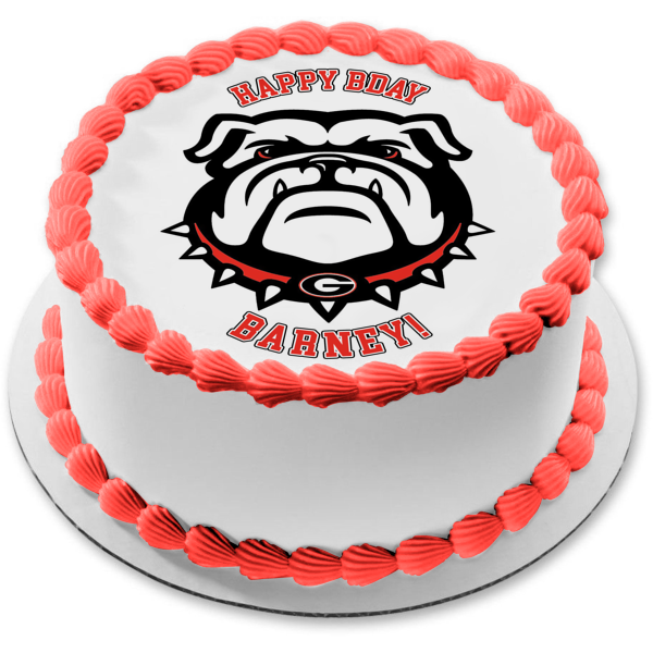 Imagen comestible para tarta con logotipo de Georgia Bulldogs de la NCAA Sports ABPID27523 