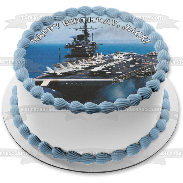 Connie Ship portaaviones US Navy decoración comestible para tarta imagen ABPID49764 