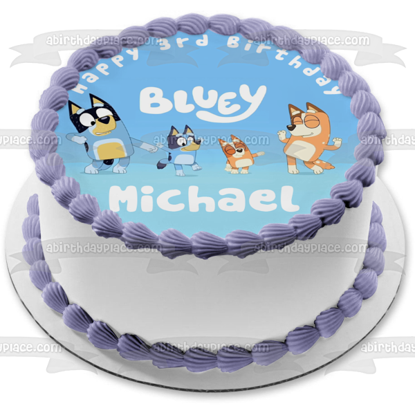 Imagen comestible para tarta con chile Bluey Mum Dad ABPID52105 