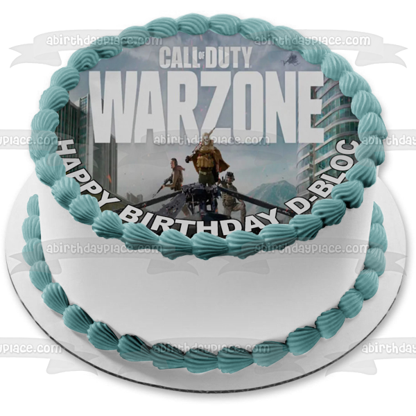 Imagen de decoración comestible para tarta FPS del videojuego Call of Duty Warzone ABPID51417 