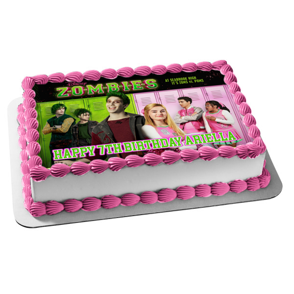 Zombies Zed Addison Bucky Eliza Bree and Zoe Edible Cake Topper Image ABPID06278