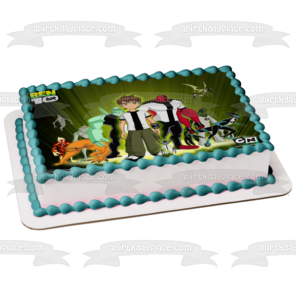 Ben 10 Logo Alien Heros Ben Prime Imagen comestible para decoración de tarta ABPID03688 