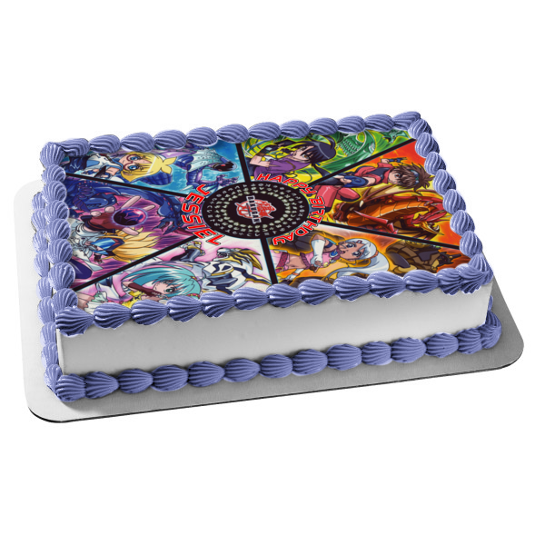 Bakugan Drago Dan Kuso y Runo Misaki Imagen comestible para decoración de tarta ABPID06212 