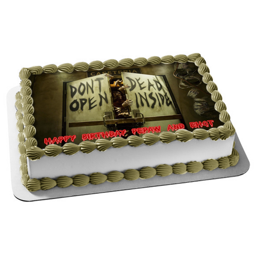 The Walking Dead Zombies Escaping Edible Cake Topper Image ABPID05161