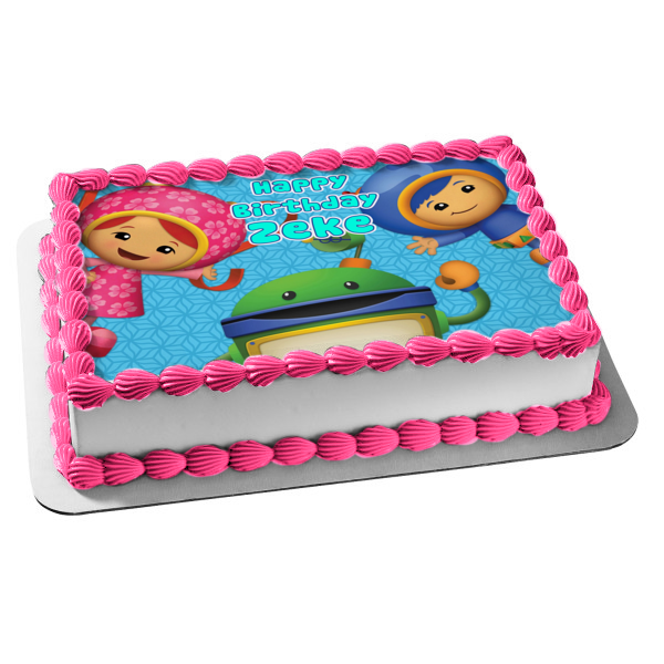 8 Inch Team Umizoomi Cake Topper –Square Edible Birthday Cake Decorations,  Happy Birthday Cake : Grocery & Gourmet Food - Amazon.com