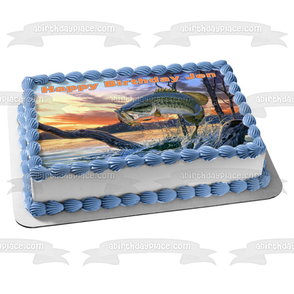 Fishing Cake Topper, Personalised Fishing Cake Topper