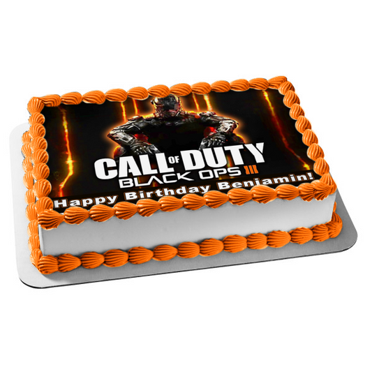 Call of Duty Black Ops 3 Edible Cake Topper Image ABPID04059