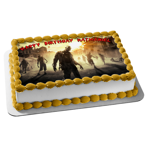 Dying Light Infected Harran and Zombies - Adorno comestible para tarta, imagen ABPID03476 