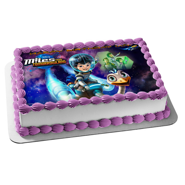 Disney Miles from Tomorrowland Miles Loretta Leo Madame Phoebe Callisto Edible Cake Topper Image ABPID01895