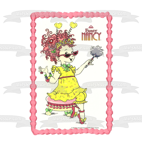 Fancy Nancy World Edible Cake Topper Image ABPID03818