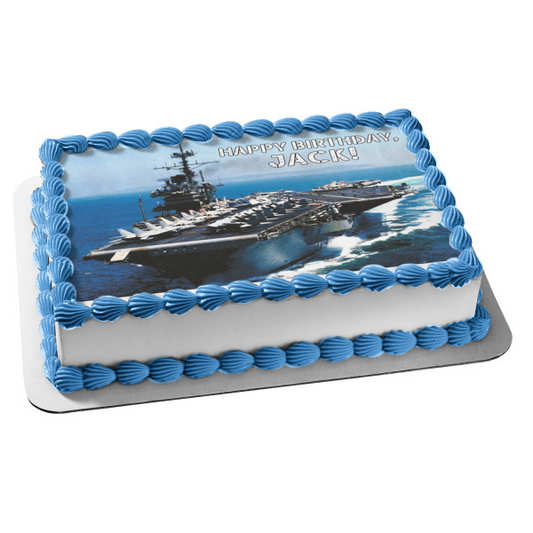 Connie Ship portaaviones US Navy decoración comestible para tarta imagen ABPID49764 