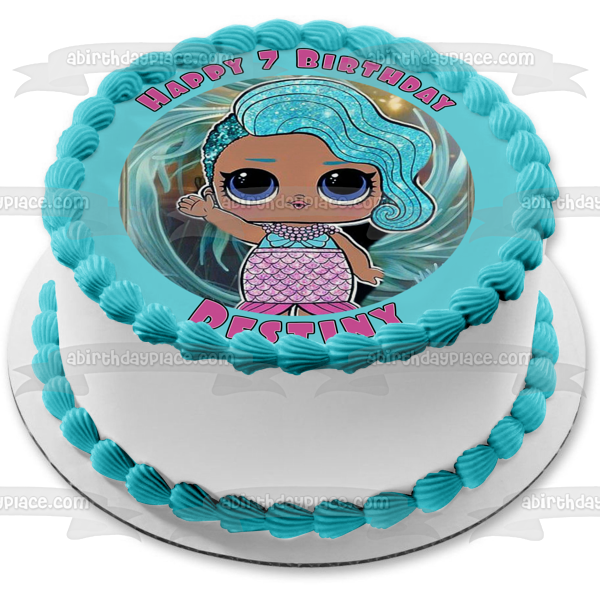 Imagen comestible para decoración de tarta LOL Surprise Splash Queen ABPID50960 