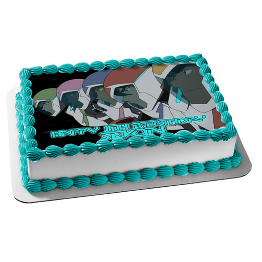 Voltron: Legendary Defender Shiro Hunk Lance Keith Pidge Edible Cake Topper Image ABPID52266