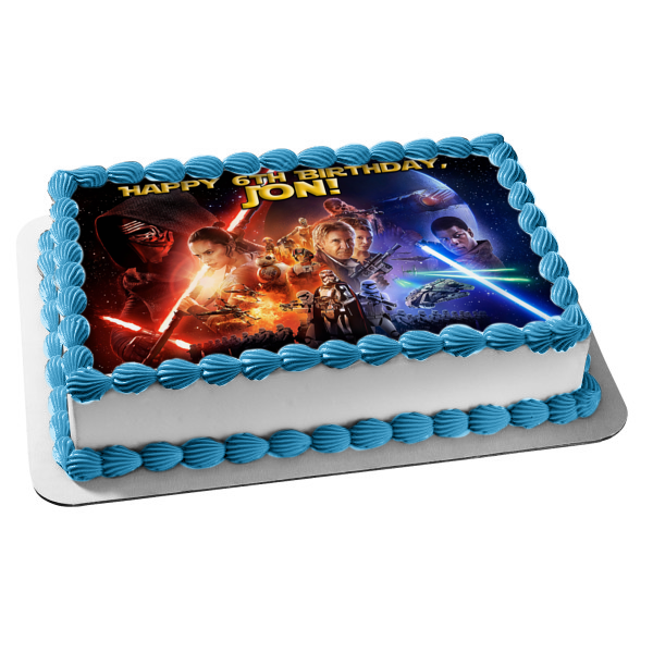 Star Wars Force Awakens 2 Han Solo Edible Cake Topper Image ABPID04767