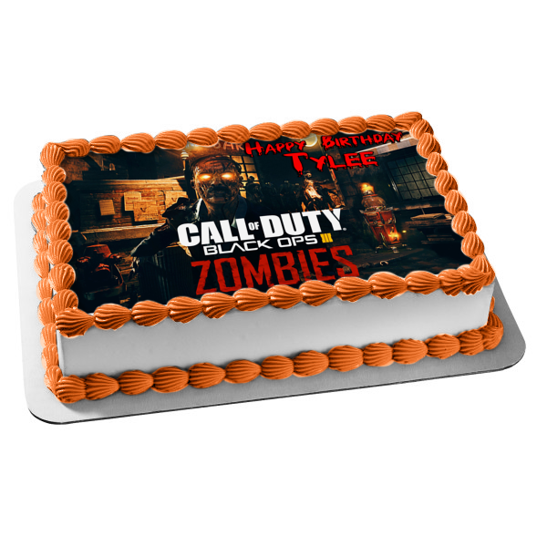 Call of Duty Black Ops 3 Zombies Edible Cake Topper Image ABPID49708