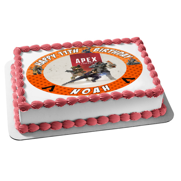 Apex Legends Logo Wraith Gibraltar Bloodhound Edible Cake Topper Image ABPID27354