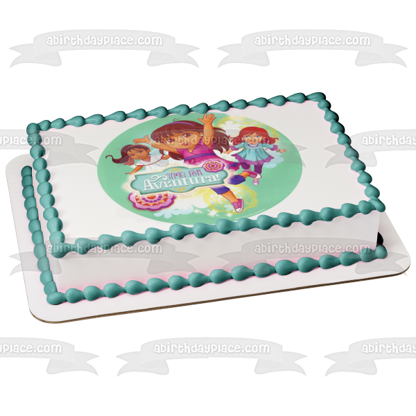 Dora and Friends Into the City Naiya and Kate Edible Cake Topper Image ABPID03859